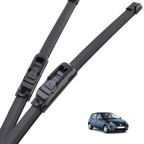 MNHCAC Scheibenwischer Set für Renault Clio 2 1998-2005(22+16), scheibenwischer vorne, Scheibenwischergummi Ersatz, Extrem leise, Langlebig und Wetterfest