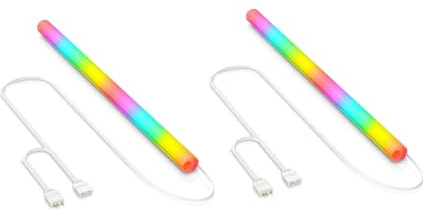 Yoiimiya 2 PCS ARGB Cubierta de Silicona para Radiadores de Refrigeración por Agua 5V 3PIN Tubo Luminoso Suave Chaleco Computadora Decoración ARGB