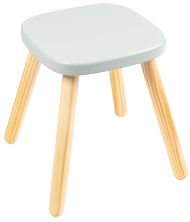 Active Tots Wooden Indoor Toddler Stool Montessori-Inspired Solid Pinewood Seat with Child-Safe Finish Ergonomic, Durable, and Easy to Store Perfect with 4-in-1 Wooden Table Ages 18 Months+