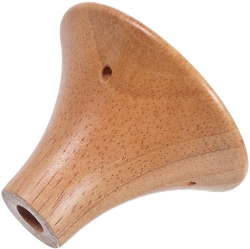WOONEKY Douille Ampoule Bois Vintage Socle Lampe Remplacement Support Lampe DIY Petit Cornet Décoratif pour Suspension