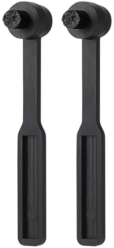 HEALEEP Pulitore per Giradischi 2 Pezzi Spazzola in Nylon Compatta la Pulizia dello Stilo, Setole Delicate, Kit Portatile per Puntine Dischi in Vinile e Lettori CD