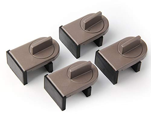 4 Pack Adjustable Sliding Window Locks Window Wedge Window Stop for Home Office and Car by HRLORKC