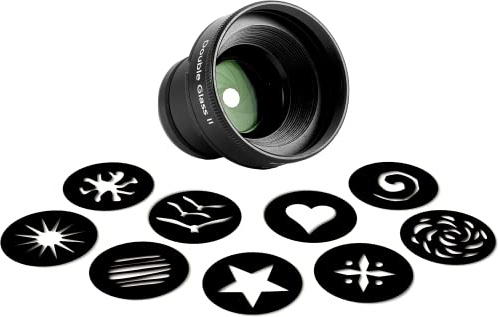 LensBaby - Double Glass II Optic - Verbesserte Version - Kompatibel mit Allen aktuellen und älteren Optic Swap Objektiven - Manuell einstellbare Blende