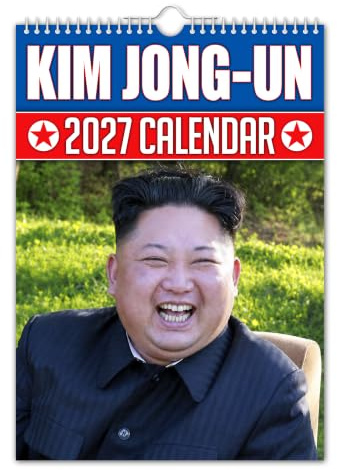 Kim Jong-Un - Wandkalender 2024 - Große Größe A3 // Lustig/Witzig/Weihnachten/Geburtstag/Geschenkidee/Geschenk/Neuheit/Humor/Wichteln/Jahresplaner/Bürogeschenk
