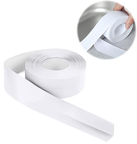 IVEOPPE Weichsockelleiste Selbstklebend Weiß 16 x 16mm, 12m | Flexible Knickleiste, aus PVC, für Küche und Badezimmer