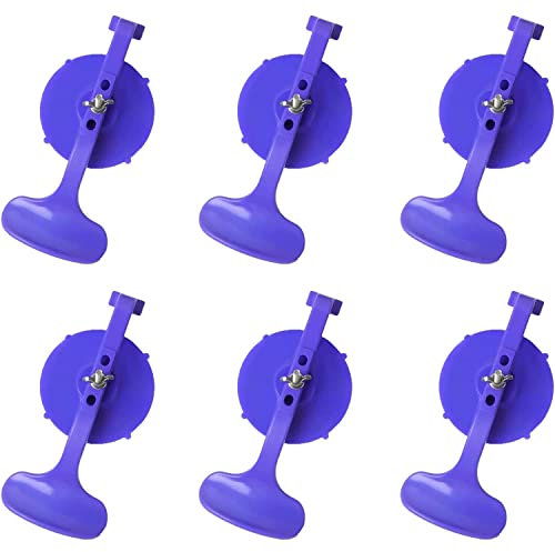 ZKTOOL 6-teiliges Saugnapf-Klemmen-Set, Hände Frei Klemmen Starke Saugnäpfe,Glass Clamp for Convertible Glass, Fenstersaugnäpfe zur Abdichtung des hinteren Fensters