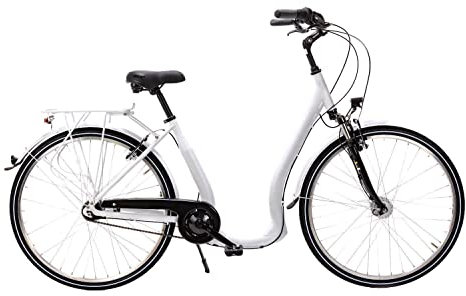 28 Zoll Fahrrad City Bike Damen 7 Gang Nabenschaltung Tiefeinsteiger Weiss B-Ware