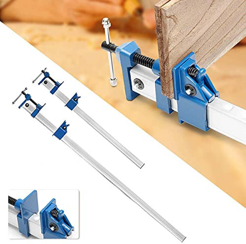 Abrazaderas de madera de barra en T DIY Abrazadera F pesada 24/36'' para carpintería Accesorio de liberación rápida Faja Banco de calambres largo Empuñadura de madera-República Checa,36 pulgadas