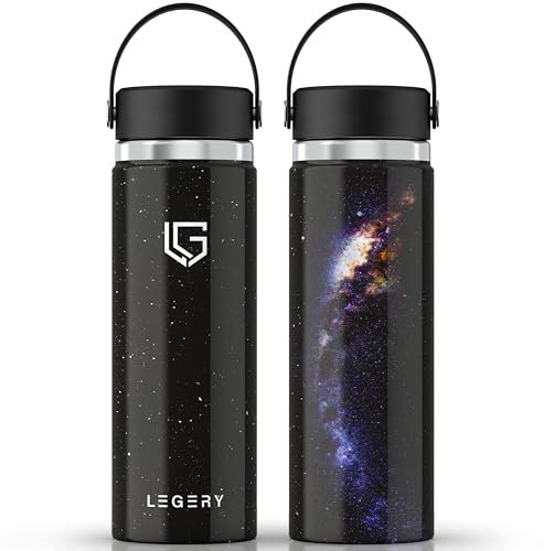 LEGERY Edelstahl Trinkflasche Kindertrinkflasche Flasche Wasserflasche Sportflasche 500ml für Kinder und Jugendliche - Auslaufsicher Thermofunktion und ein einzigartiges Design