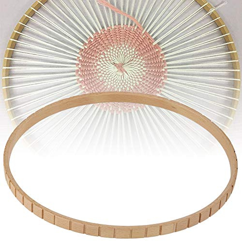 Yctze 19 Cm Manuelle Strickmaschine aus Holz für Selbstgemachte Wanddekorationen und Extra Großer Runder Webstuhl für Erwachsene