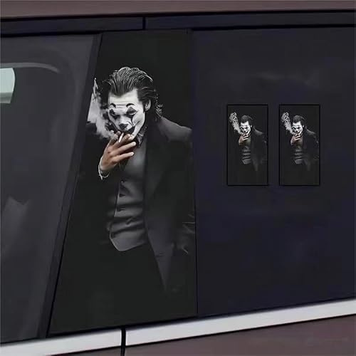 GoYookie Joker Autoaufkleber B-Säule Protektor Wunderschöne Aufkleber Auto Säule Schutz Aufkleber Zweier Set (xc-03)