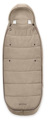 CYBEX Gold Fußsack, Für Kinderwagen, Für Kinder von 6 Monaten bis 3 Jahren, TOG 5, Warm und wasserabweisend, Beige