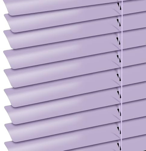 Generisch Aluminium Jalousie Für Fenster, 25mm Alu-Lamellen Jalousien Verdunkelungs Jalousette Ohne Bohren Tür Fenster Rollo Jalousette(Purple)