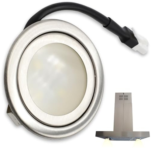 CHEFZOCO Lámpara Led para Campanas Teka, Códigos originales 89220139 81455067 61836047 99993157, Modelo CNL3 2002, CNL6400INOX, CNL9610INOX, Diámetro 67 mm, 1,5W 220V, 1 Unidad
