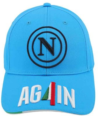 Enzo Castellano SSC Napoli 124013 Cappellino da Baseball, Turchese, Taglia Unica Unisex-Adulto