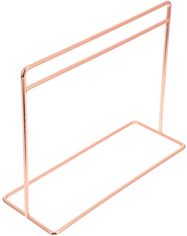 ZUNOXAZ Kleiderständer für Puppen Robuster Puppenschrank für Aufbewahrung von Kleidung Eleganter Kleiderbügel Roségold für Puppenkleidung