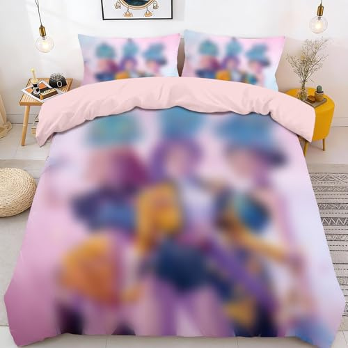 SilverChry KP Juego de Funda, Ropa de Cama Infantil 135x200 cm | Conjunto de 3 Piezas de Microfibra con 2 Fundas de Almohada, Suave y Transpirable, con Cremallera