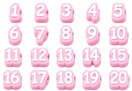 Étiquettes de crayon de salle de classe 1-20, étiquettes numériques réutilisables en acrylique, ensemble de 20 pièces pour le des enseignants, le tri de bureau, les routines quotidiennes, de de