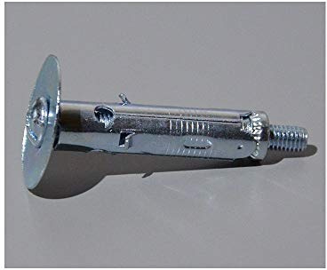 Tassello in acciaio con vite diametro 8 mm per muratura piena a soffitto Pz.100