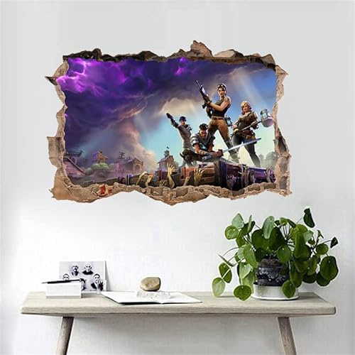 3D-Gamer-Tapete für Jungen-Schlafzimmer, Wandaufkleber, Kinderzimmer, Hintergrund, Wanddekoration, selbstklebender Wandaufkleber, Videospiel-Aufkleber, Geburtstagsparty-Zubehör
