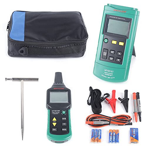 MY6818 AC/DC 12-400 V Kabel Detektor Leitungssuchgerät Kabelsucher Kabeltester Leitungsfinder MY6818 Kabel Detektor Signalsender