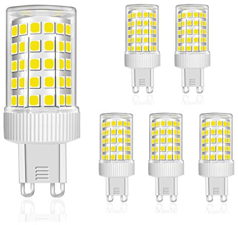 MENTA G9 LED 10W ersetzt 80W Halogenlampen Kaltesweiß 6000K 86 x SMD 2835 LED G9 LED Leuchtmittel Birne AC 220-240V Nicht Dimmbar Φ22*58mm 5er-Pack
