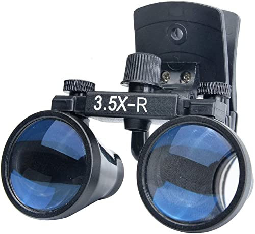Samnuerly Zahnlupen, tragbare Aufstecklupe 3.5XR Binokularlupen Chirurgische optische Brille DY-110