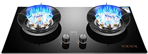 Table De Cuisson Au Gaz Propane 2 Brûleurs Cuisinières À Gaz Verre Trempé Brûleurs Simples Cuisinière Allumage Automatique Camping Brûleur Unique GPL/NG (Color : Black, Size : NG)