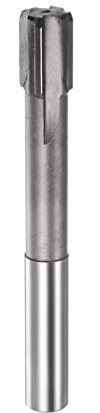 sourcing map Hartmetall Reibahle 15.3 mm, 4 Schneidig, H8/H7 Genauigkeit, Sandstrahlbeschichtung Maschinenreibahle für Metall Holz Loch Reiben, Gerade Nut Hochgeschwindigkeitsstahl Werkzeug