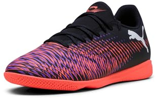 Puma Future 8 Play Herren-Fußballschuhe, Schwarz-weiß-leuchtendes Rot, 9