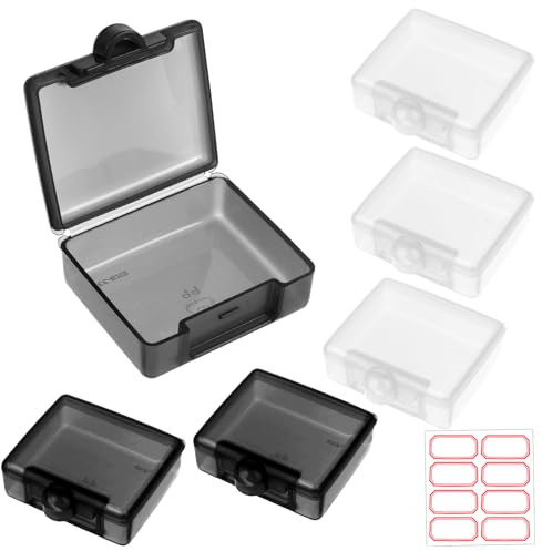 WLLHYF Lot de 6 petites boîtes de rangement pour pilules - Anti-humidité - Portable - Pour voyage, camping