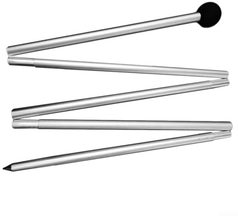 1,6/2 m faltbare Strandüberdachung Zeltstange, Unterschlupf Planenstange für Camping Party, Ersatzstangen Baldachin, Strandzubehör, Ersatz für Partys, Camping (spitzer Kopf 2 m)