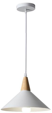 SEMANHUAOZ Lámpara colgante blanca, lámpara colgante LED de estilo escandinavo, luminaria suspendida en forma de cuerno for isla de cocina, dormitorio, sala de estar y comedor