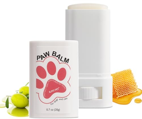 GJYC PET Pfotenbalsam Hund, Pfotenbalsam Stick mit Bienenwachs und Vitamin E, Pfotenpflege für Hunde und Katzen - Heilt, Repariert und Regeneriert Trockene, Rissige und Beschädigte Pfoten