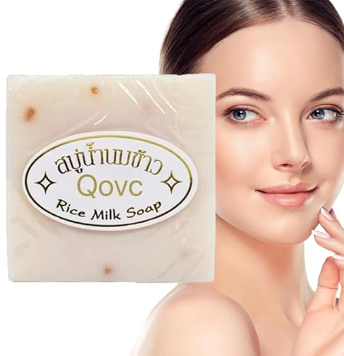 Reismilchseife, Thailand Reismilchseife Handgemachte Seife,Milde Reinigungsseife Zum Waschen Von Gesicht,Händen Und Körper,Soap Für Händewaschen Für Händewaschen, Entfernen Von Make-up,65g
