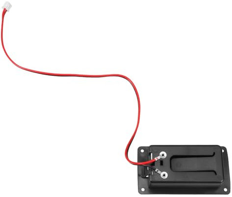 GOOHOCHY Couvercle De Batterie Pour Guitare Acoustique Boîtier En Plastique Noir Robuste Pouvant Contenir Une Pile 9 V Et Un Compartiment Pour