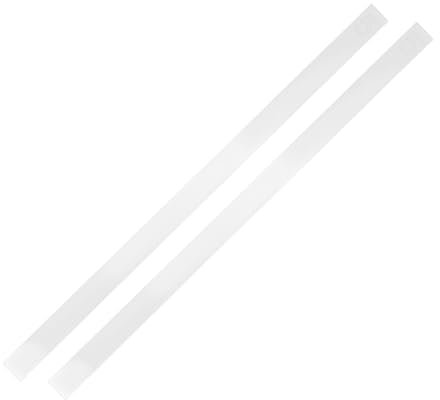 Garneck 2pcs Acrylic Cookie Thickness Ruler Baking Supply Tool for Dough Rolling Pin Guide Removable Strip for Home Professional Use
