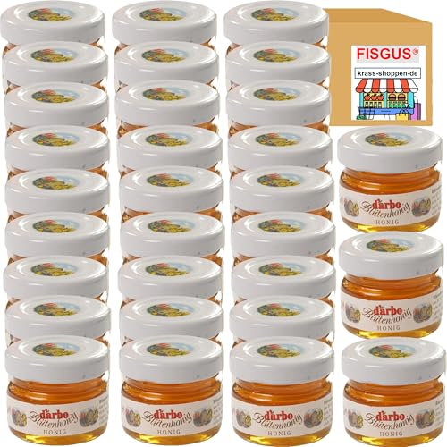Darbo Blütenhonig im Miniglas - 30 x 28g - Für ein leckeres Frühstück - Ein Angebot, zusammengestellt von FISGUS® by krass-shoppen-de