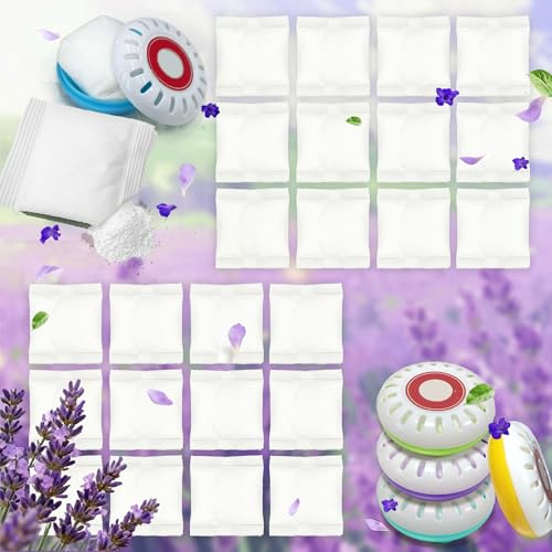 PurifyLogix 24 PCS Baking Soda Refills For Munchkin Nursery Fresheners, Lavender Scented Deodorizers Odor Absorber Compatible with Arm and Hammer Diaper Pail Deodorizing discs