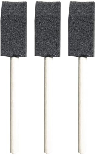 Ciieeo Lot de 3 Mini Brosses en Éponge pour Nettoyage de Grille D'aération de Voiture, Manche en Bois Poli, Brosse Douce pour Climatiseur et Ventilation Auto, Outil Précis pour Nettoyage