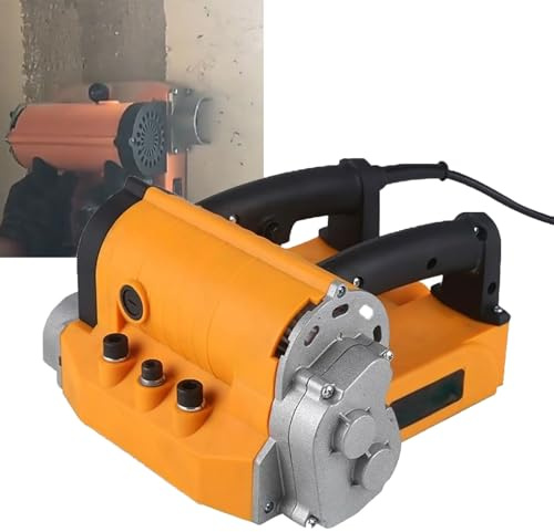 Kit Di Piallatrice Elettrica Da Muro 4580w, Pala Elettrica Per Cemento Con Aspirapolvere, Profondità Di Taglio 0–4 Mm, Per Ristrutturazione Di Pareti, Raschietto Per Vernice, Lavorazione Di Granito
