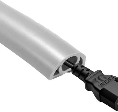Guaina per filo da pavimento, copertura per filo elettrico per pavimento | Copertura per cavi flessibile ignifuga in PVC Guaina di sicurezza autoadesiva per la gestione dei cavi per la casa e