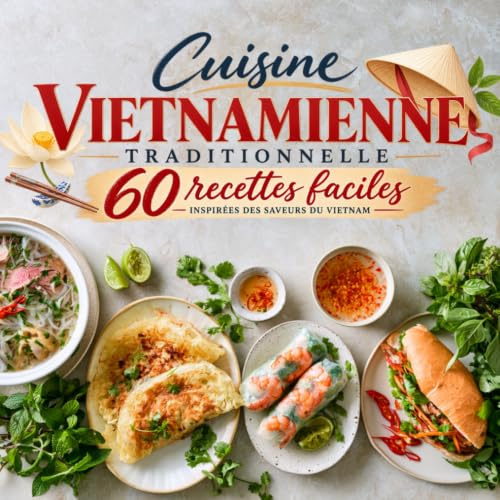 Cuisine Vietnamienne Traditionnelle: 60 recettes faciles inspirées des saveurs du Vietnam