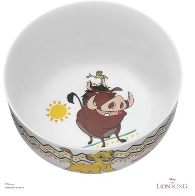 WMF König der Löwen Kindergeschirr Kinder-Müslischale 13,8 cm, Porzellan, spülmaschinengeeignet, farb- und lebensmittelecht