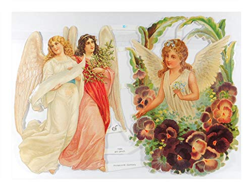 Glanzbilder EF 7085 Engelmotiv Engel Himmel Weihnachten Blumen Wandbild Deko