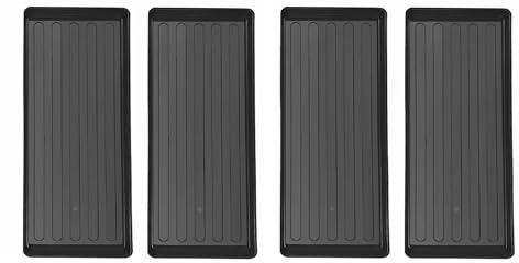 Grow Bag Tray Heavy Duty Plant 4 X Trays for Seedlings Pots & Grow Bags Waterproof Seed Tray Drip Tray for Indoor & Outdoor Gardening Greenhouse Reusable Growbag Planting 100 x 40 Reusable Tray (4)