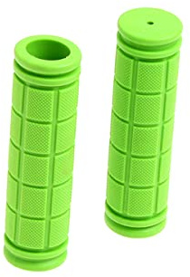 1 Paar Kinder-Fahrradgriffe, rutschfest, Gummi, für BMX, MTB, Fahrrad, Mountainbike, Roller, zusammenklappbar (grün)