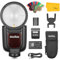 Godox V1Pro-O V1 Pro O Flash pour Appareils Photo Olympus Panasonic, 2.4G TTL Olympus Flash HSS 1/8000s, Flash Détachable SU-1, Charge par Type-C, Externe Flash pour Panasonic Olympus Caméra