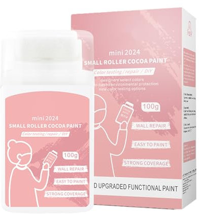 fiira Agent de réparation murale – Peinture murale au latex 2 en 1 – Outil de réparation murale – Peinture au latex imperméable – Petits pinceaux à rouleau pour réparer les murs, les gribouillis