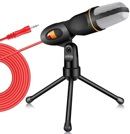 YASTA Microfono a Condensatore Registrazione Vocale Conferenza Notebook PC da Tavolo